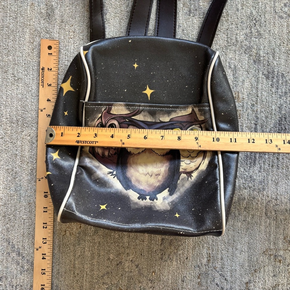 DOGO Vegan Women's Tidy Bag - Owls Family Backpack Artsy Novelty Art To Wear - Picture 3 of 5